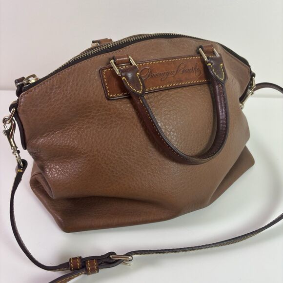 Vintage Dooney & Bourke Florentine Vachetta Brown Leather Large Juliette Satchel - Picture 1 of 16